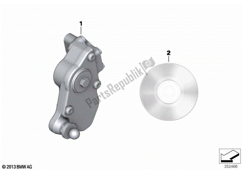 Todas las partes para Asistente De Turno Profesional de BMW R 1200R K 53 2014 - 2018