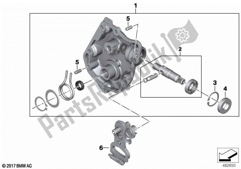 Todas las partes para Cubierta De La Caja De Control De Cambios de BMW R 1200R K 53 2014 - 2018