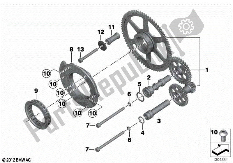 Todas las partes para Embrague Unidireccional De Arranque de BMW R 1200R K 53 2014 - 2018