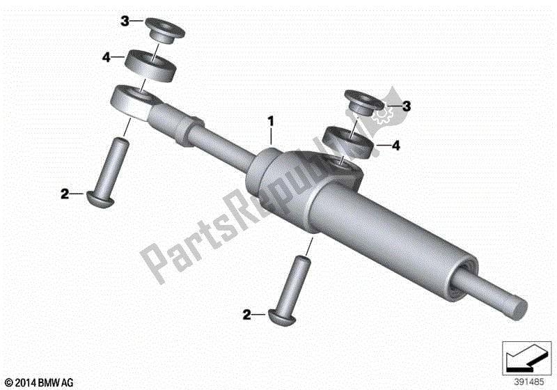 Todas las partes para Amortiguador De Dirección de BMW R 1200R K 53 2014 - 2018