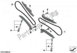 cadena de distribución del tren de válvulas de distribución / árbol de levas