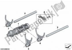 6-speed transmission shift components