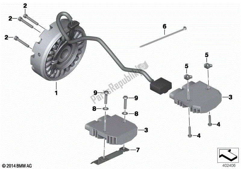 Todas las partes para Alternador / Regulador De Voltaje de BMW R 1200 RS K 54 2015 - 2018