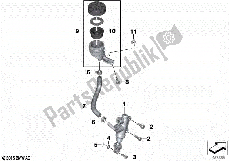 Todas las partes para Cilindro Maestro Del Freno de BMW R 1200 RS K 54 2015 - 2018