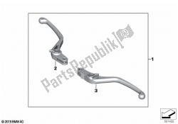 HP hand lever, milled