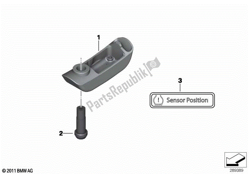 Todas las partes para Sensor Rdc Para Rueda Trasera de BMW R 1200 RS K 54 2015 - 2018