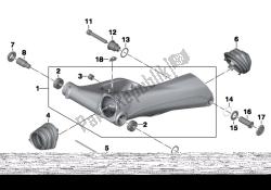 braccio oscillante della ruota posteriore