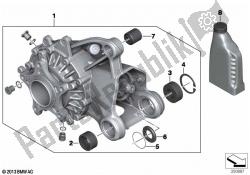 Right-angle gearbox, rear