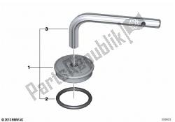 Safety screw for oil filler neck