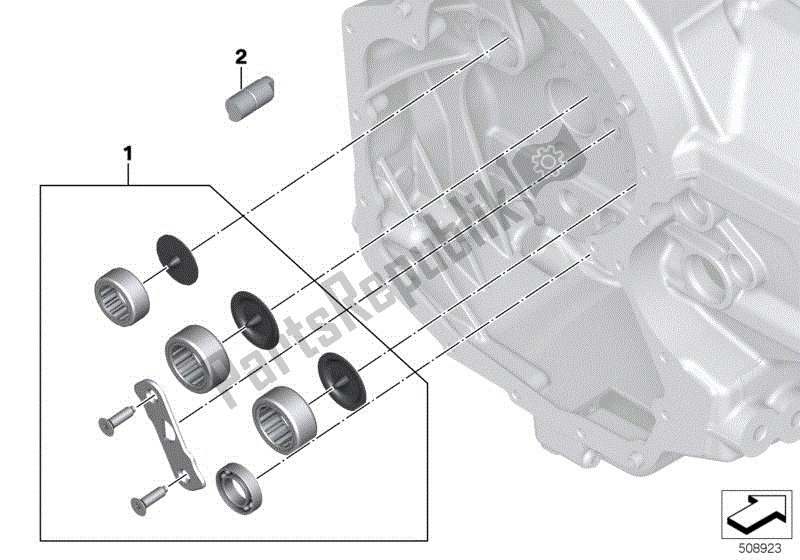 Todas las partes para Establecer Levas Cojinete Extremo Motor Transmisión de BMW R 1200 RS K 54 2015 - 2018