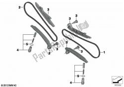 cadena de distribución del tren de válvulas de distribución / árbol de levas