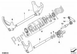 6-speed transmission shift components