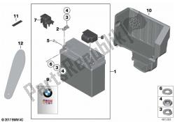 Auxiliary battery, special-purpose veh.