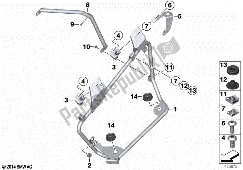 Todas las partes para Estuche, Vehículo Oficial de BMW R 1200 RT K 26 2004 - 2009