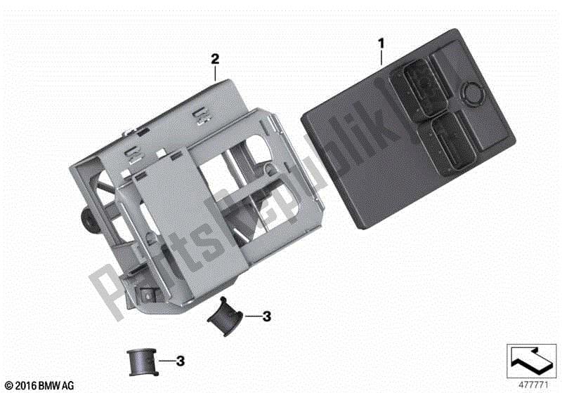 Todas las partes para Electrónica Del Chasis Central de BMW R 1200 RT K 26 2004 - 2009