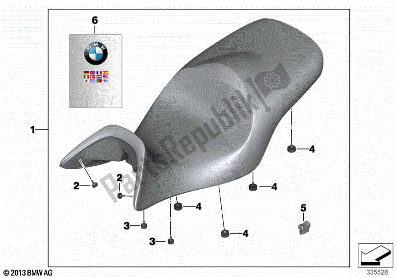 Todas las partes para Asiento De Banco Confort Con Calefactor De Asiento de BMW R 1200 RT K 26 2004 - 2009