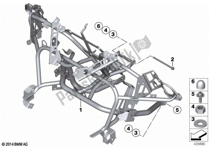 Todas las partes para Soporte De Carenado de BMW R 1200 RT K 26 2004 - 2009