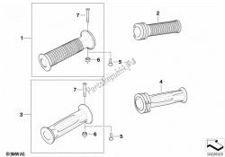 Handlebar grips unheated