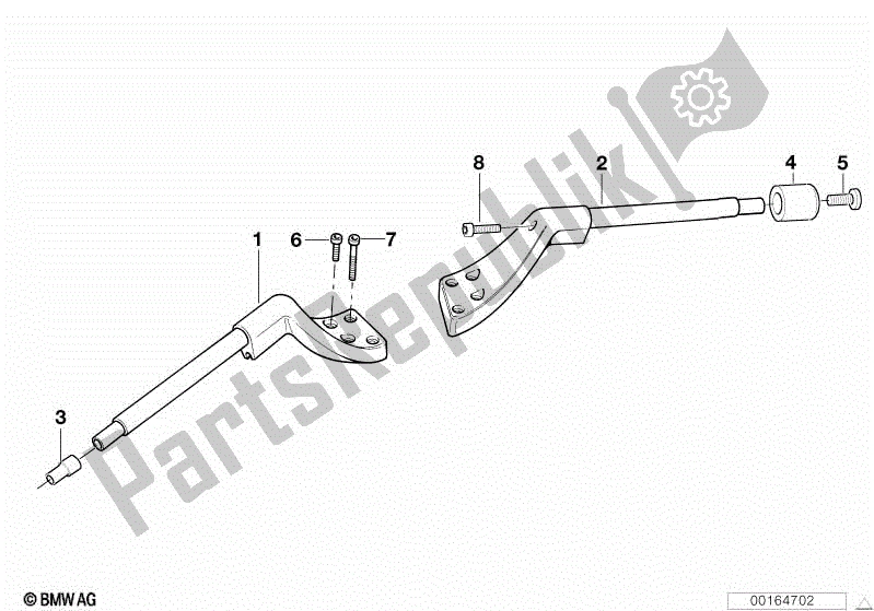 Todas las partes para Manillar de BMW R 1200 RT K 26 2004 - 2009