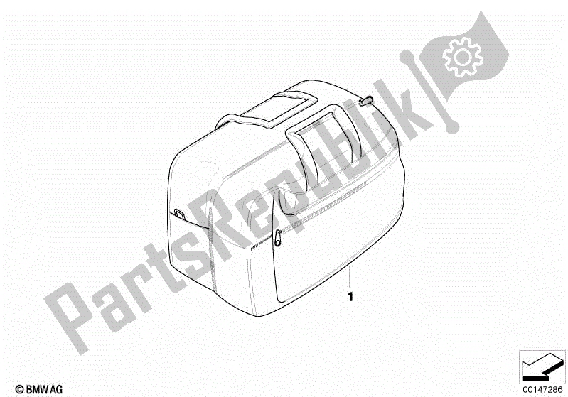 Todas las partes para Bolsa Interior F Caso de BMW R 1200 RT K 26 2004 - 2009