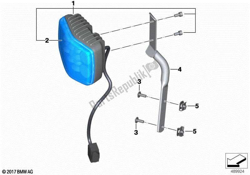 Todas las partes para Lámpara Estroboscópica Lineal Led de BMW R 1200 RT K 26 2004 - 2009