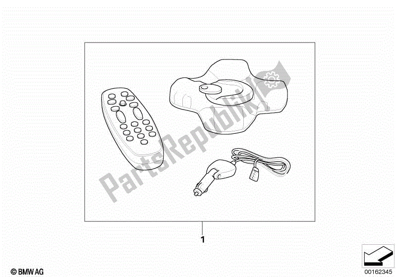 Tutte le parti per il Passaggio. Kit Di Montaggio Per Auto Navigator Ii / Iii del BMW R 1200 RT K 26 2004 - 2009