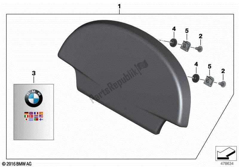 Todas las partes para Cojín Trasero, Baúl 28l de BMW R 1200 RT K 26 2004 - 2009