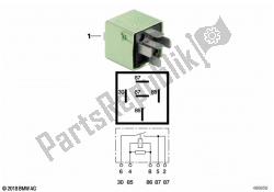 przekaźnik, styk zwierny, biało-zielony