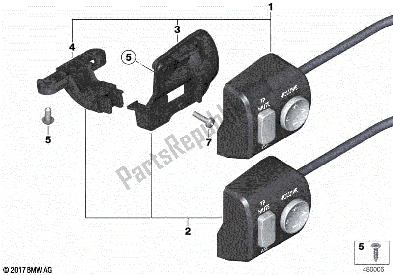 Todas las partes para Radio De Control Remoto Ii de BMW R 1200 RT K 26 2004 - 2009