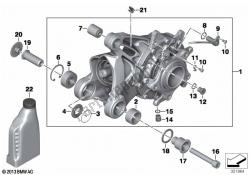 boîte de vitesses à angle droit intégrale abs gen. 1