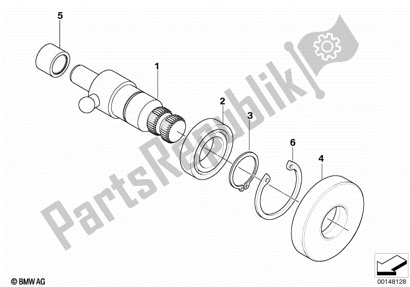 Todas las partes para Eje Selector de BMW R 1200 RT K 26 2004 - 2009