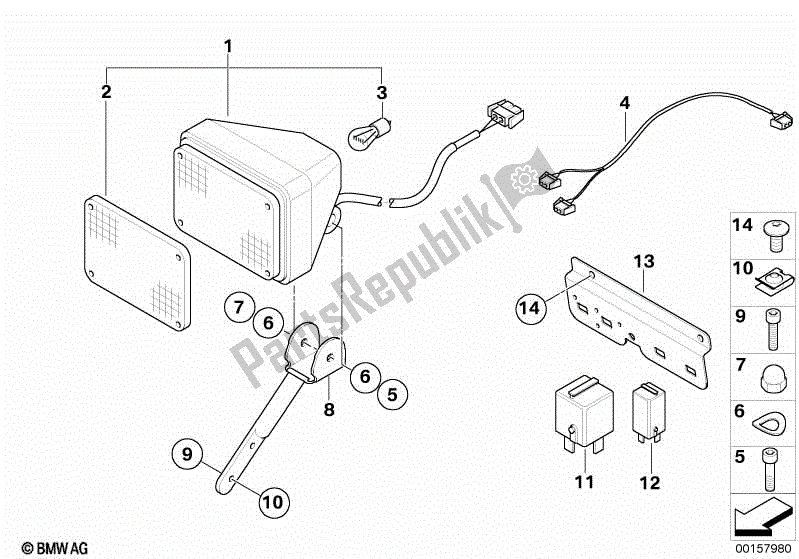 Todas las partes para Luz De Señalización de BMW R 1200 RT K 26 2004 - 2009