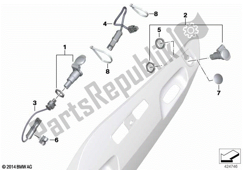 Todas las partes para Enchufes de BMW R 1200 RT K 26 2004 - 2009