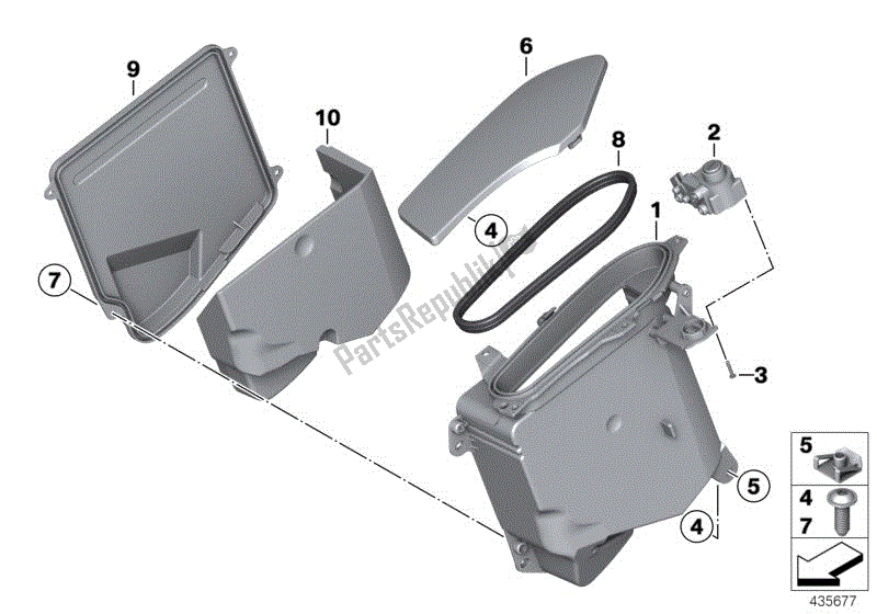 Todas las partes para Parte De Almacenamiento / Recorte De Radio De Moldeo de BMW R 1200 RT K 26 2004 - 2009