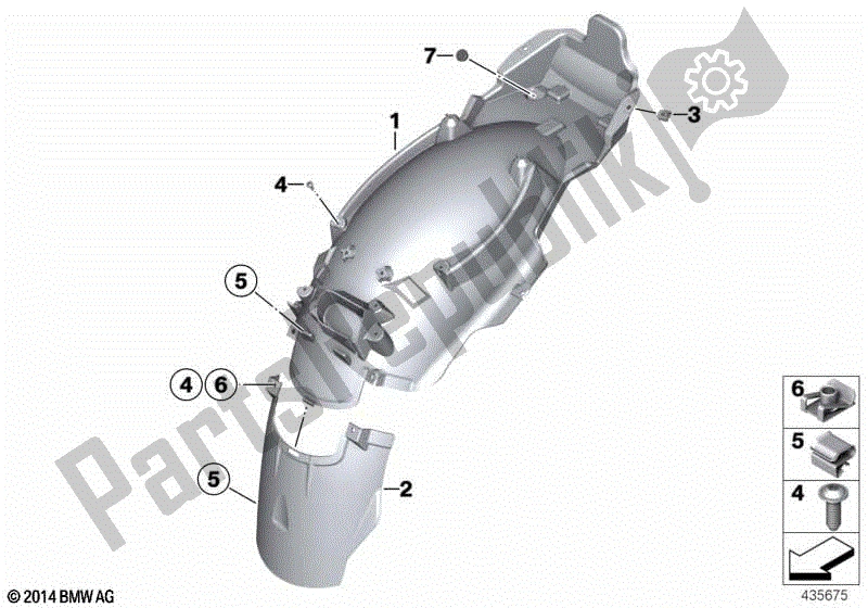 Todas las partes para Cubierta De Rueda, Trasera de BMW R 1200 RT K 26 2004 - 2009