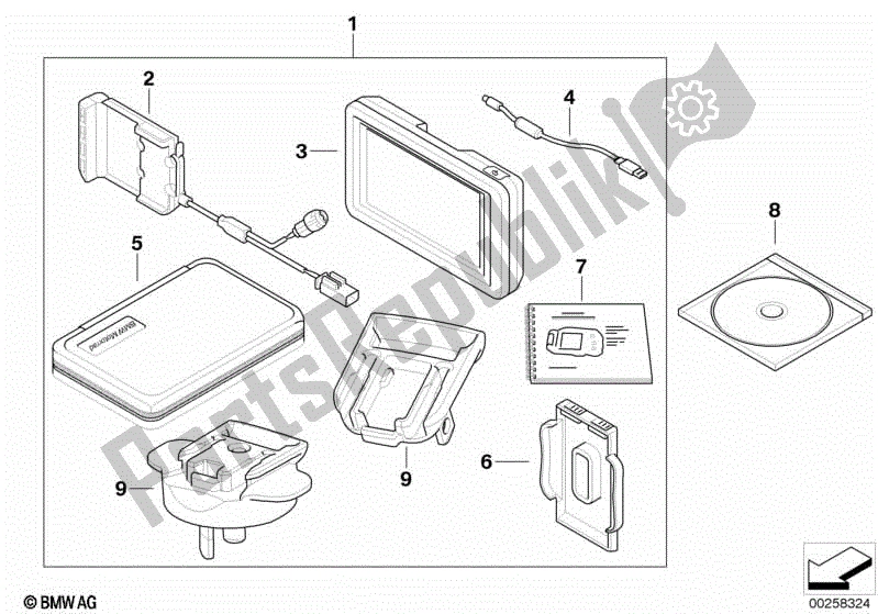 Todas las partes para Bmw Motorrad Navigator Iv Mundo de BMW R 1200 RT K 26 2010 - 2013