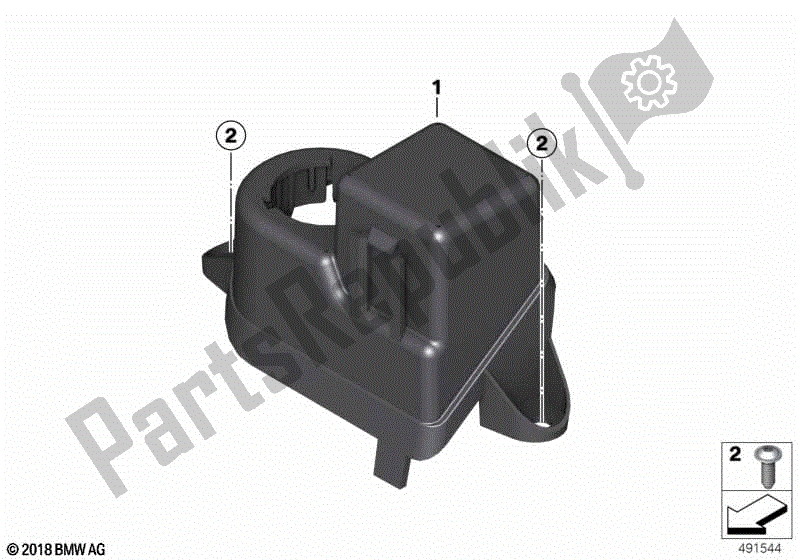 Todas las partes para Soporte Para Relé De Arranque de BMW R 1200 RT K 26 2010 - 2013