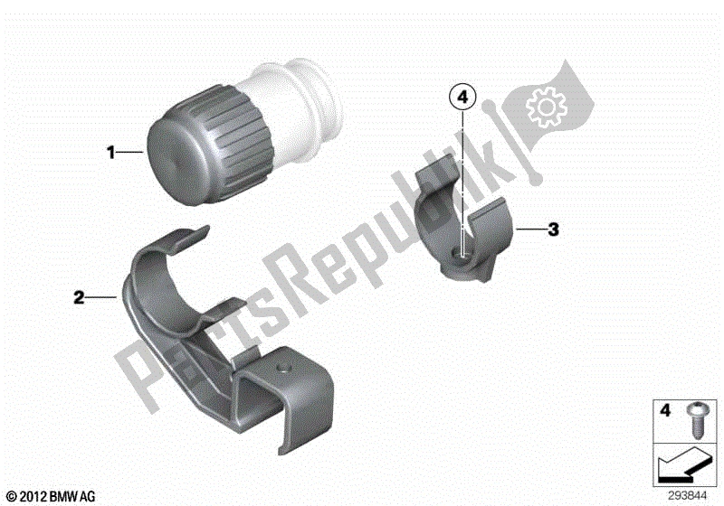 Todas las partes para Tapa Para Enchufe De Diagnóstico de BMW R 1200 RT K 26 2010 - 2013