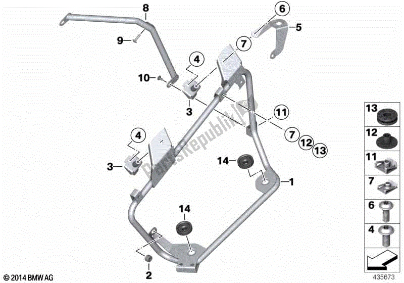 Todas las partes para Estuche, Vehículo Oficial de BMW R 1200 RT K 26 2010 - 2013