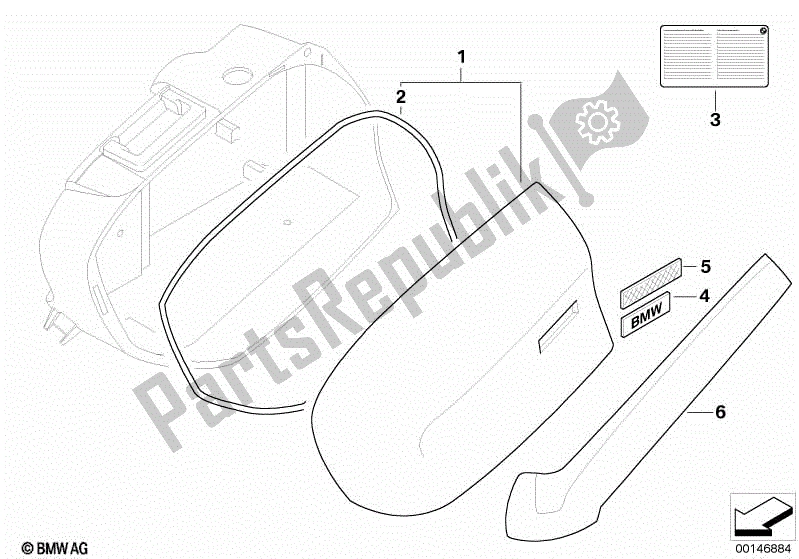 Todas las partes para Tapa De La Caja En La Parte Inferior De La Caja de BMW R 1200 RT K 26 2010 - 2013