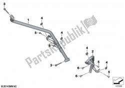 Engine spoiler mounting parts