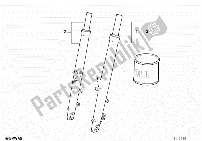 Todas las partes para Pata De La Horquilla de BMW R 1200 RT K 26 2010 - 2013