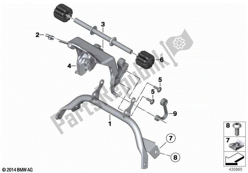 Todas las partes para Ajustador De Asiento Vertical Del Asiento Delantero de BMW R 1200 RT K 26 2010 - 2013