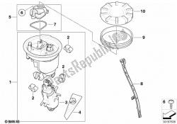 bomba de combustível e sensor de nível de combustível