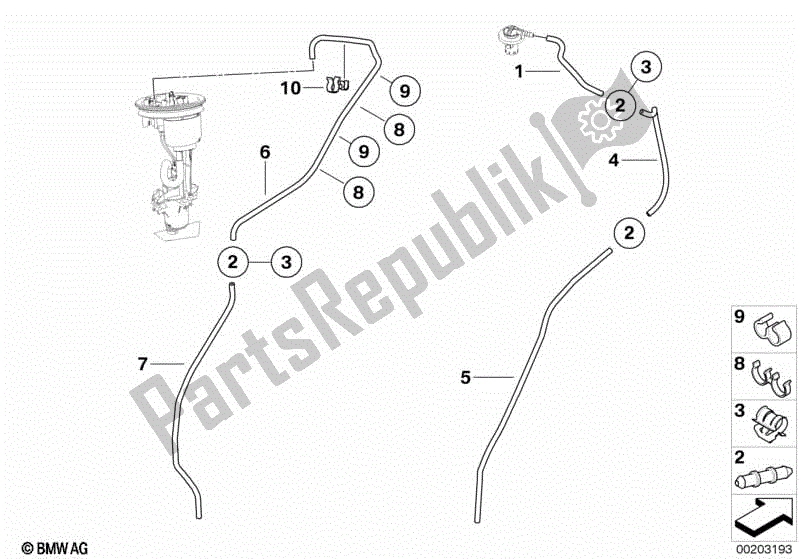 Todas las partes para Ventilación Evaporativa Del Depósito De Combustible de BMW R 1200 RT K 26 2010 - 2013