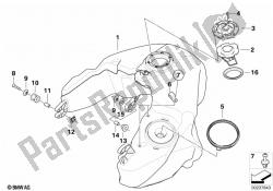 Fuel tank/mounting parts