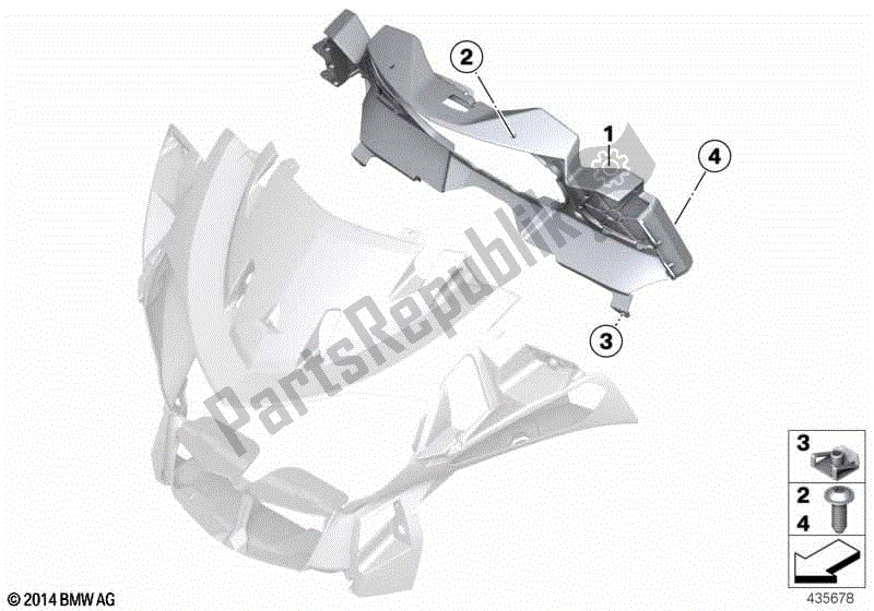 Todas las partes para Cubierta Del Instrumento de BMW R 1200 RT K 26 2010 - 2013