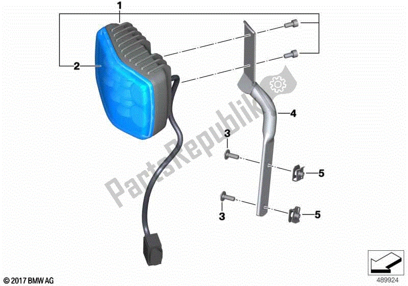 Todas las partes para Lámpara Estroboscópica Lineal Led de BMW R 1200 RT K 26 2010 - 2013