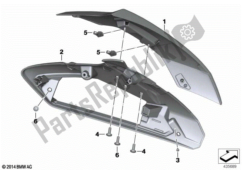 Todas las partes para Cubiertas De Espejos de BMW R 1200 RT K 26 2010 - 2013