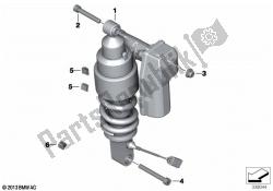 Spring strut, ESA, rear